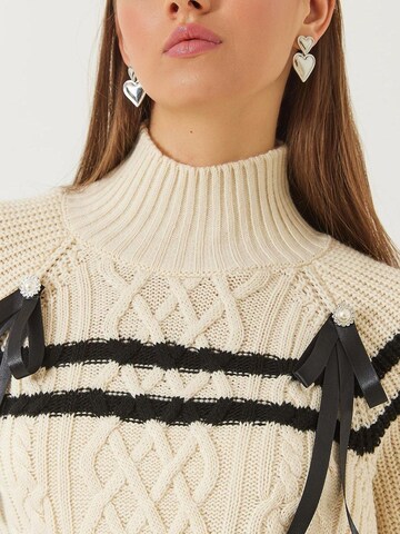 Pull-over Bianco Lucci en beige