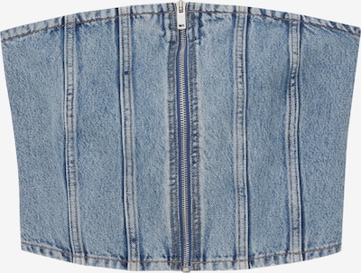 Top Pull&Bear pe albastru denim, Vizualizare produs