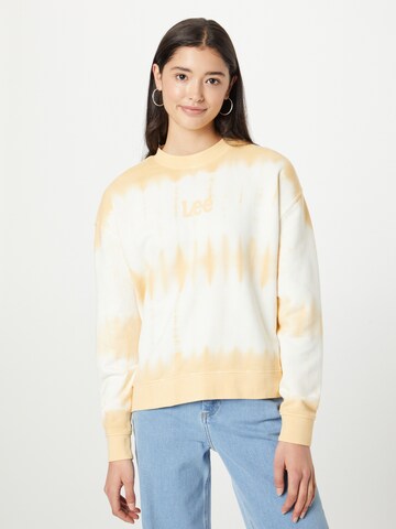 Sweat-shirt Lee en jaune : devant