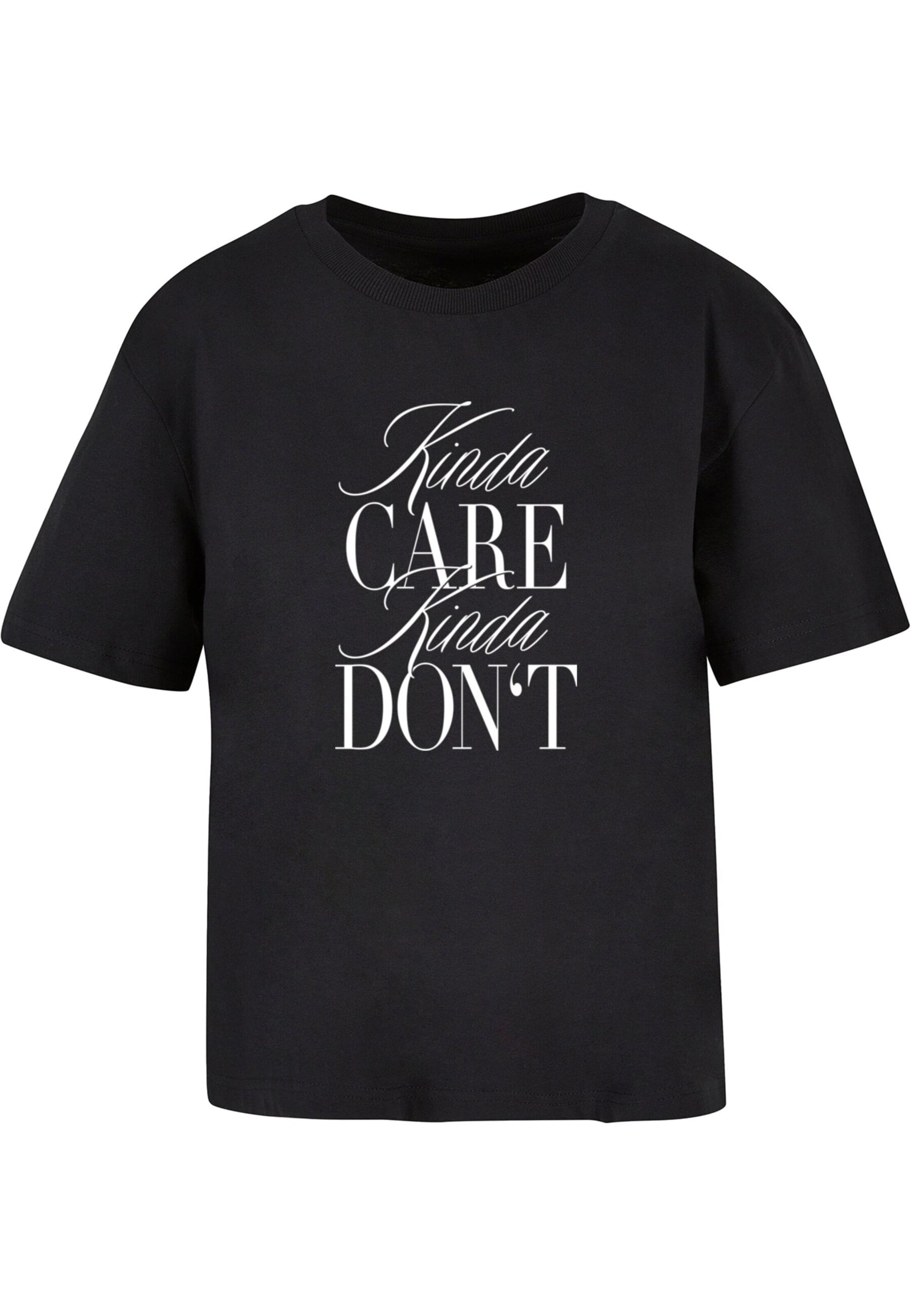 T-shirt 'Kinda Don't' Miss Tee en noir : devant