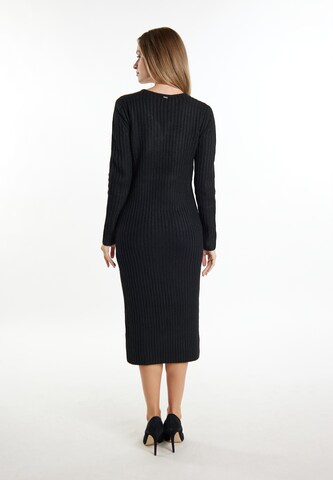 DreiMaster Klassik Knitted dress 'Casnagie' in Black