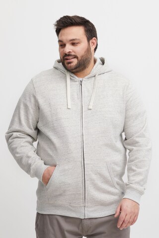 Blend Big Zip-Up Hoodie 'North' in Grey: front