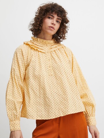 Atelier Rêve - Blusa ' IRViolett ' en amarillo: frente