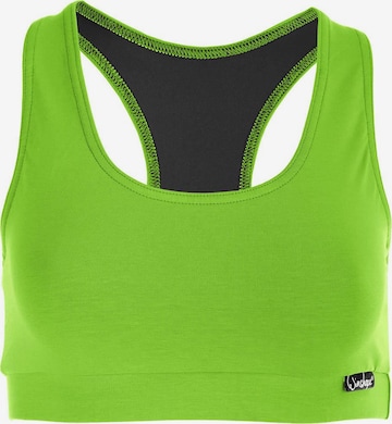 Winshape Bustier Biustonosz sportowy 'WVR1' w kolorze zielony: przód