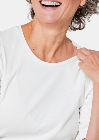 Goldner Shirt in Wit