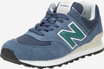 Sneaker low '574' de la new balance pe albastru: față