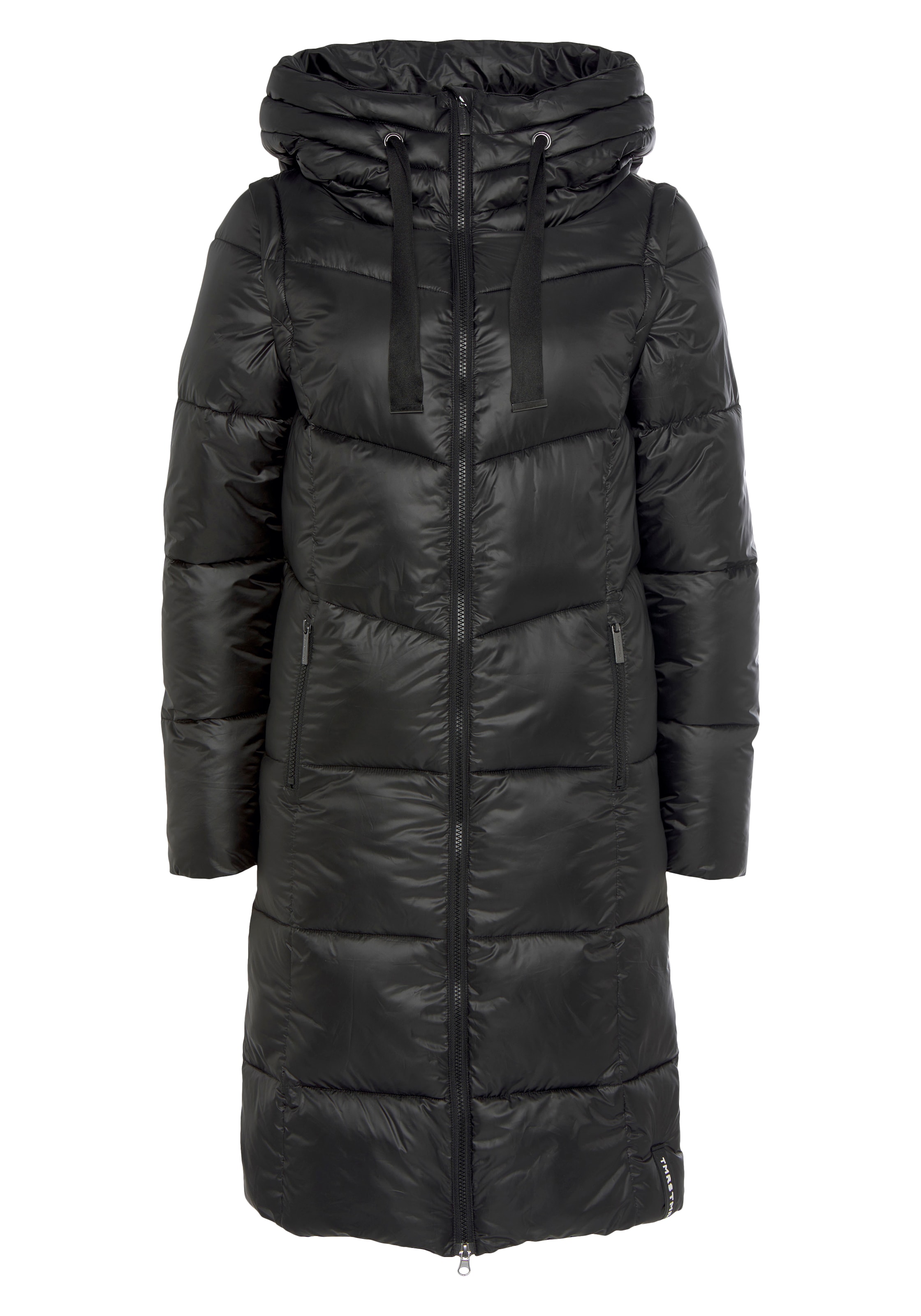 Tamaris Winter Coat in Black: front
