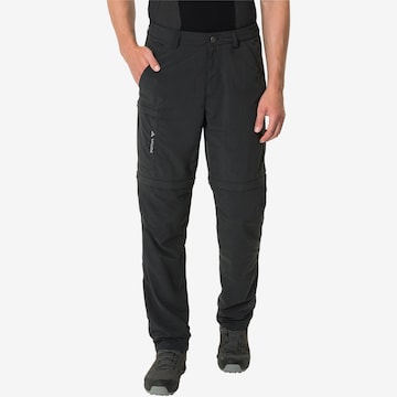 VAUDE Regular Workout Pants 'Farley' in Black: front