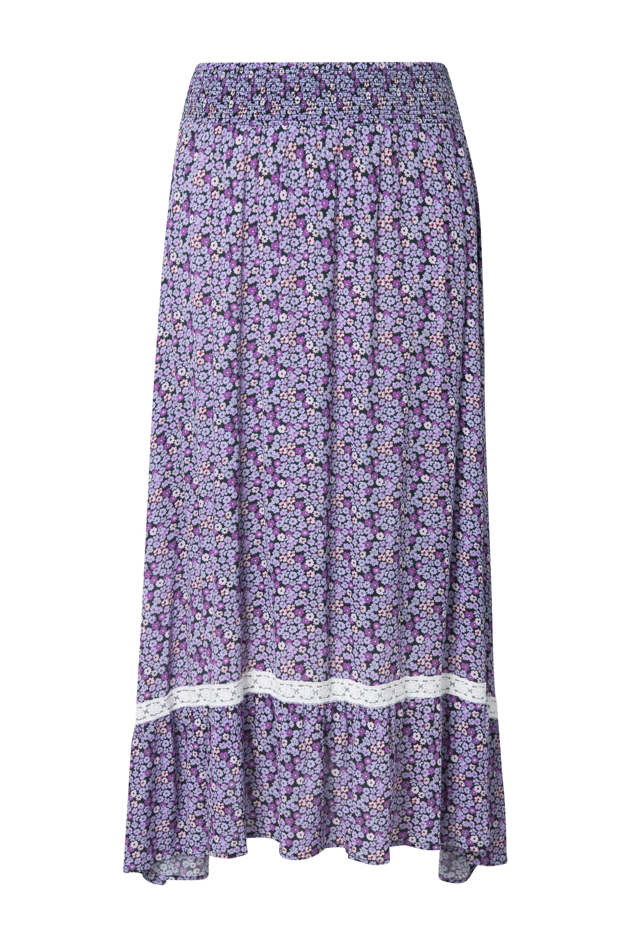 Ulla Popken Rok in Lila: voorkant