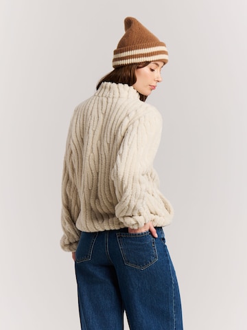 PROTEST Fleece jas 'PRTBleach' in Wit