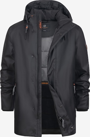 INDICODE JEANS Winterjas in Zwart: voorkant