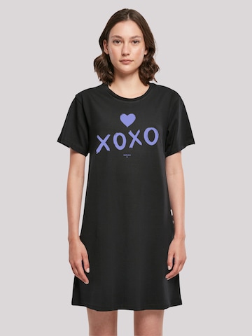 F4NT4STIC Dress 'Valentinstag xoxo' in Black: front