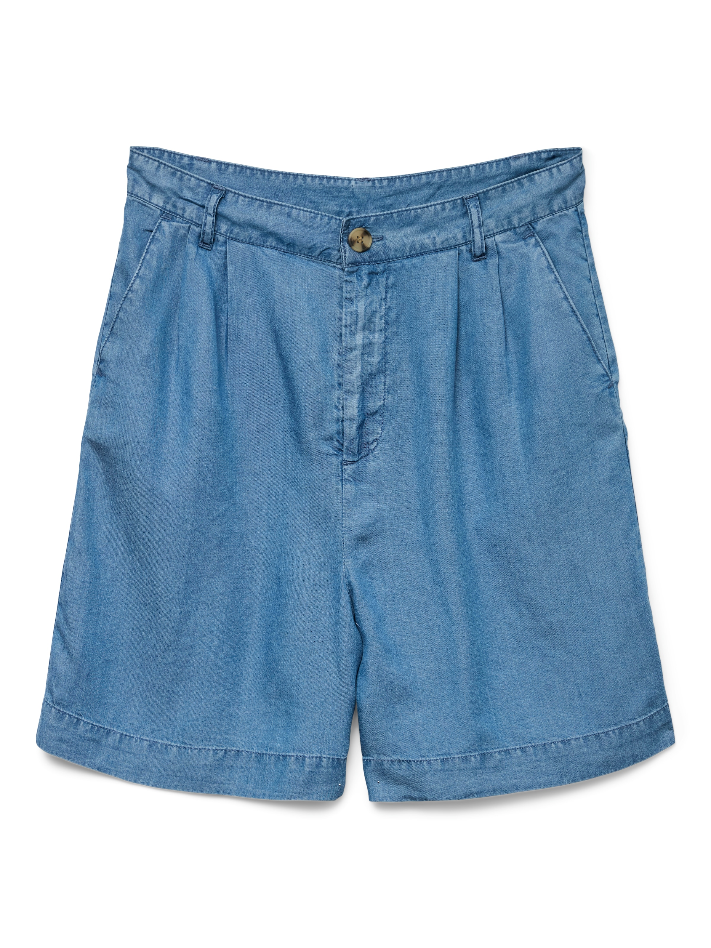 VERO MODA Voľný strih Plisované nohavice 'VMFLEUR' - Modrá: predná strana