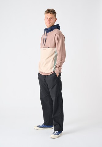 Cleptomanicx Sweatshirt 'Block' in Beige