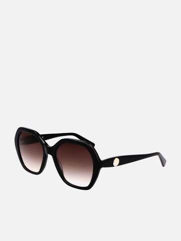 Longchamp - Gafas de sol en negro: frente