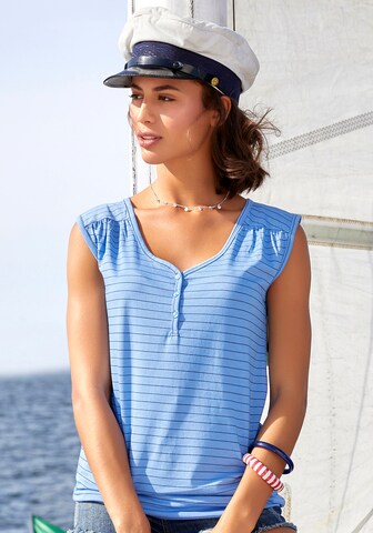 H.I.S Top in Blauw