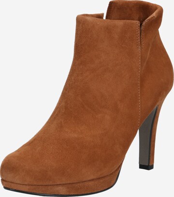 Paul Green Ankle Boots in Brown: front