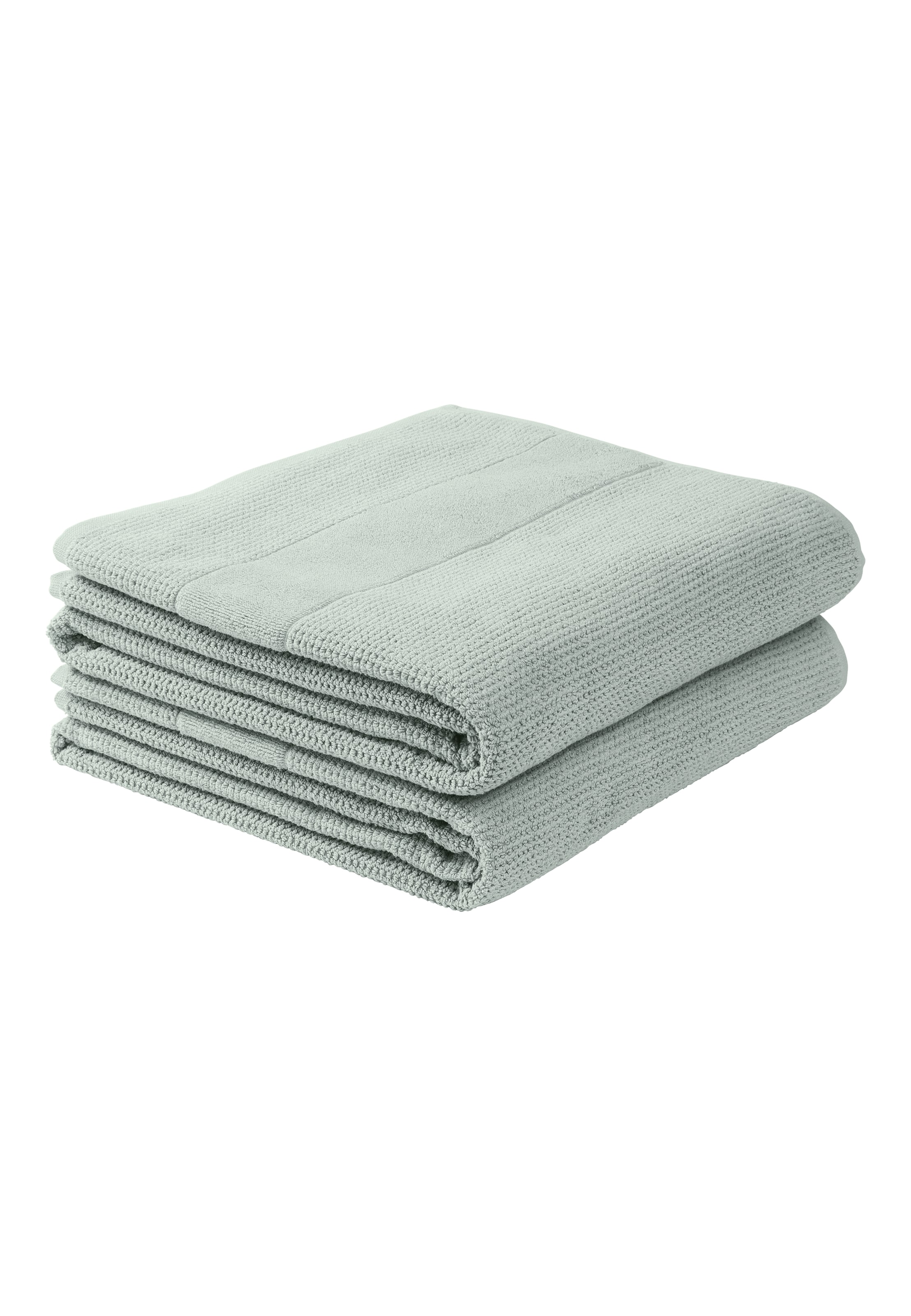 SCHIESSER Duschtücher 'Turin' in Blau: Vorderseite