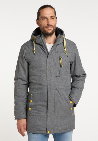 Schmuddelwedda Winter Jacket in Grey: front