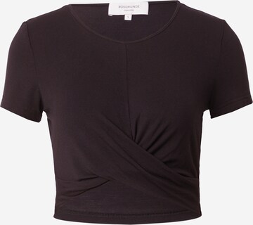 rosemunde T-shirt i svart: framsida