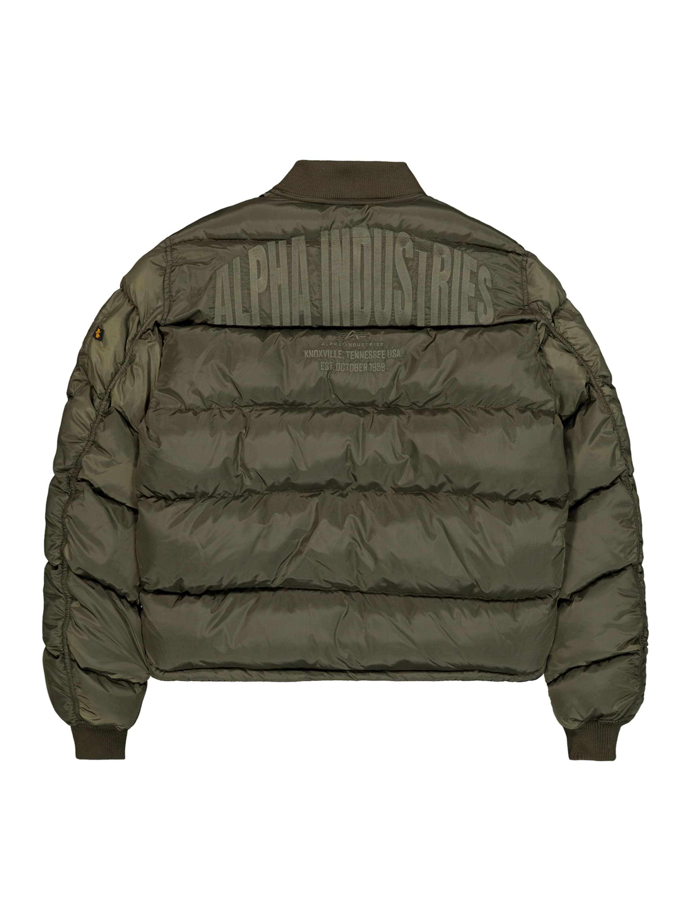 ALPHA INDUSTRIES Winter Jacket 'MA-1' in Green