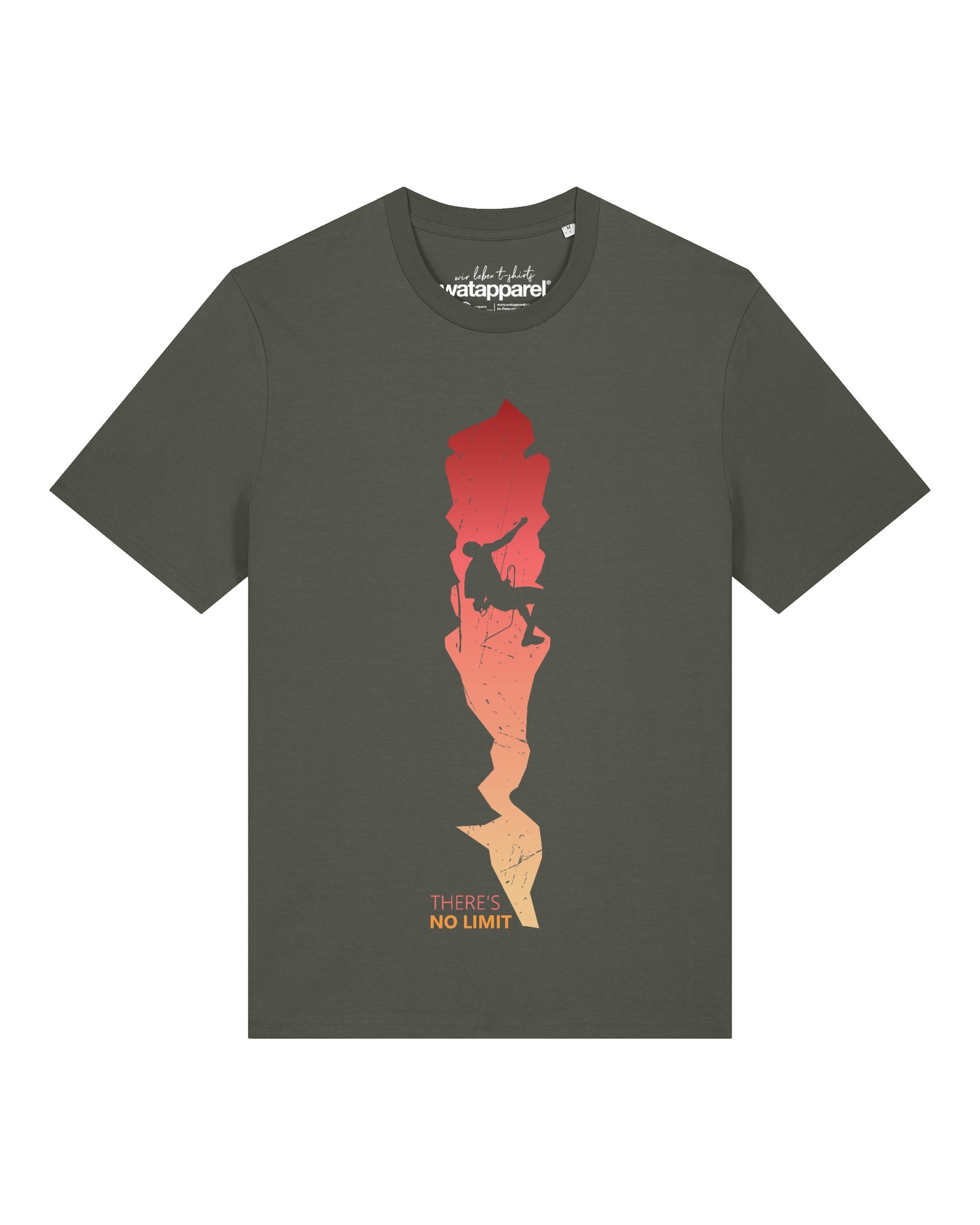 Watapparel Shirt 'There's no limit' in Green: front