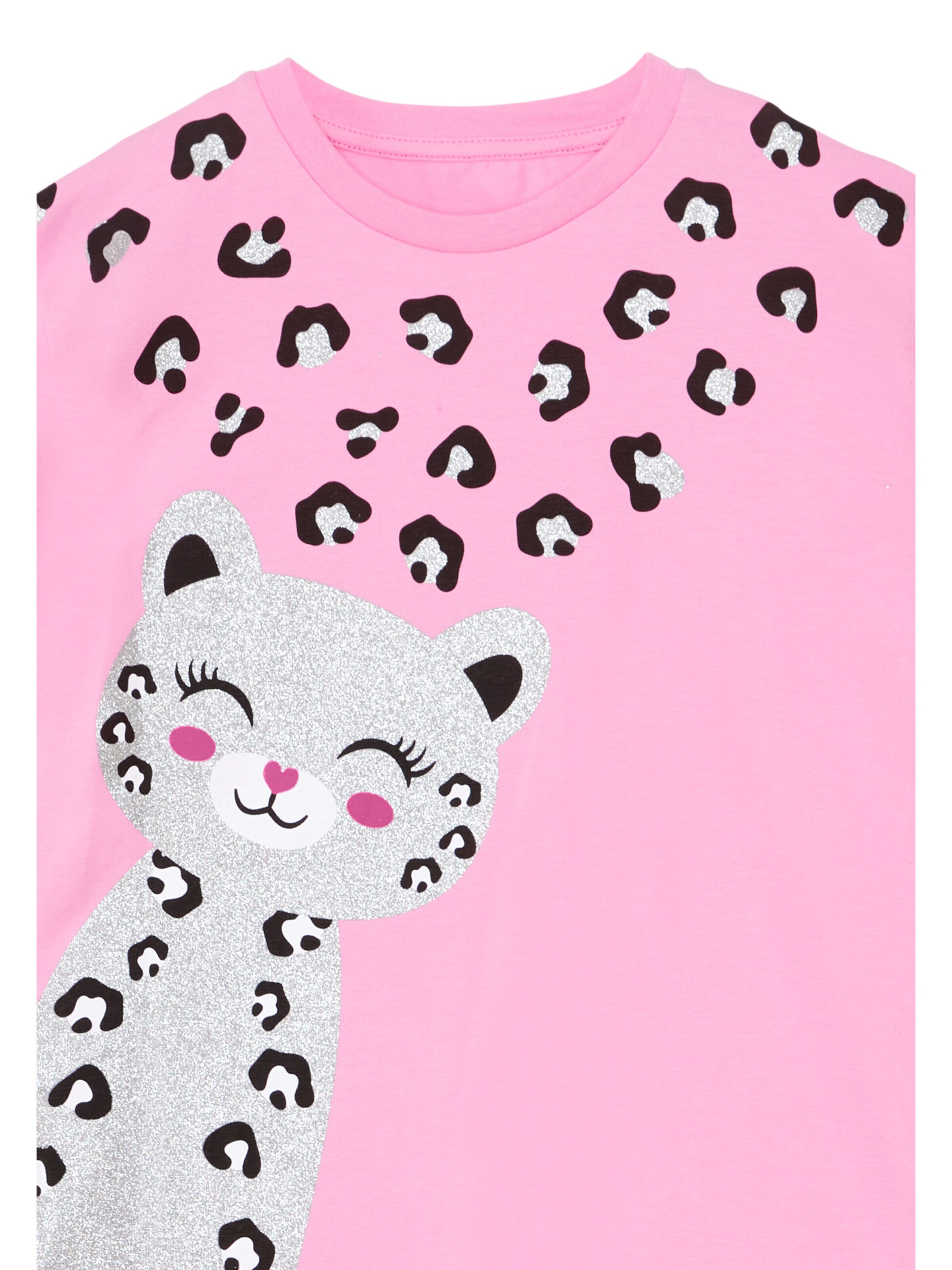 Survêtement 'Glitter Leo' Denokids en rose