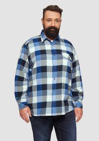 s.Oliver Regular fit Button Up Shirt in Blue: front
