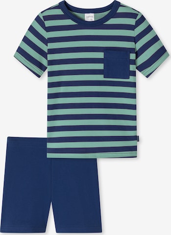 SCHIESSER Pajamas 'Boys World' in Blue: front