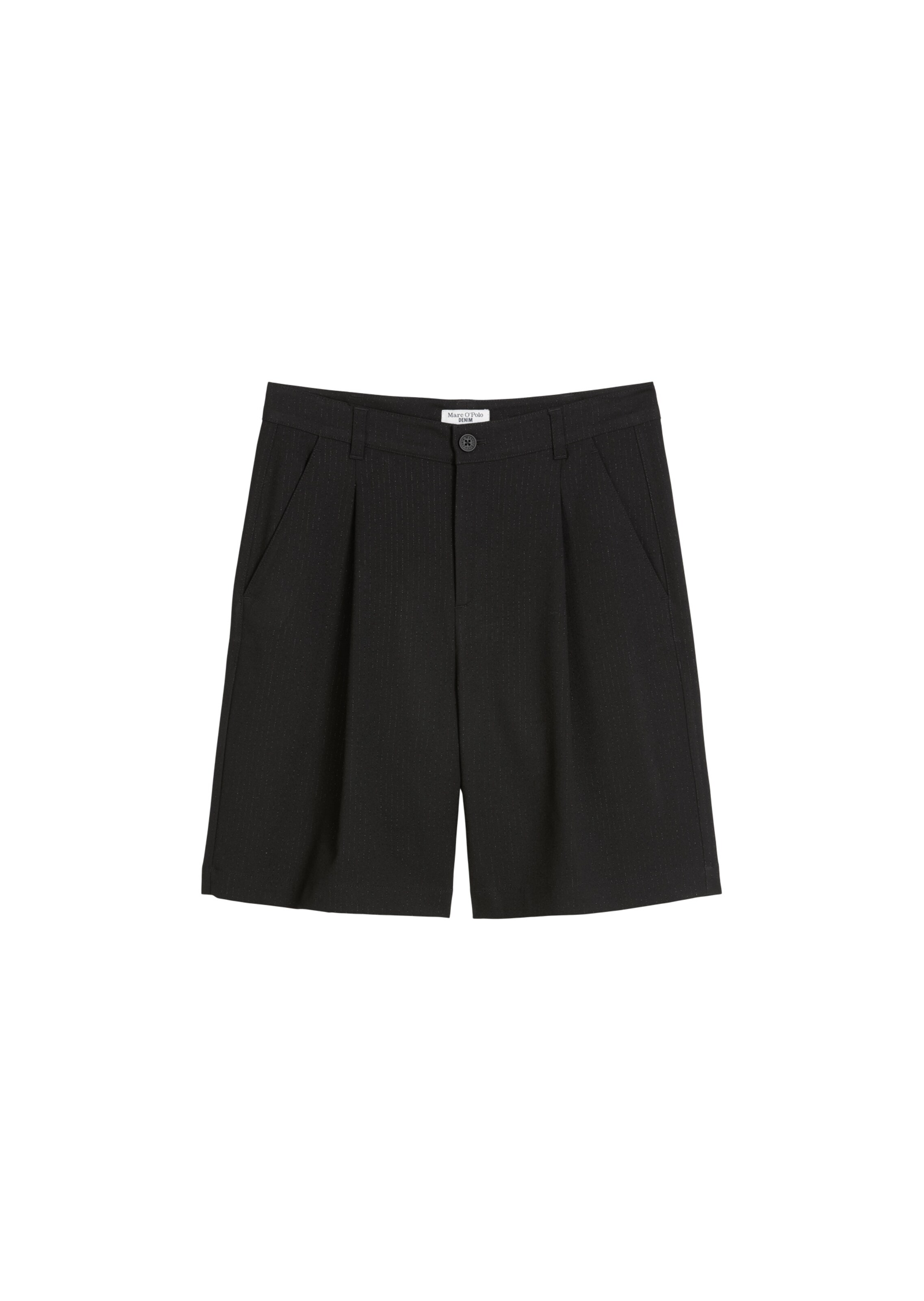 Marc O'Polo DENIM Loose fit Pleat-front trousers in Black: front