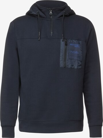 Street One MEN Sweatshirt in Blue: front