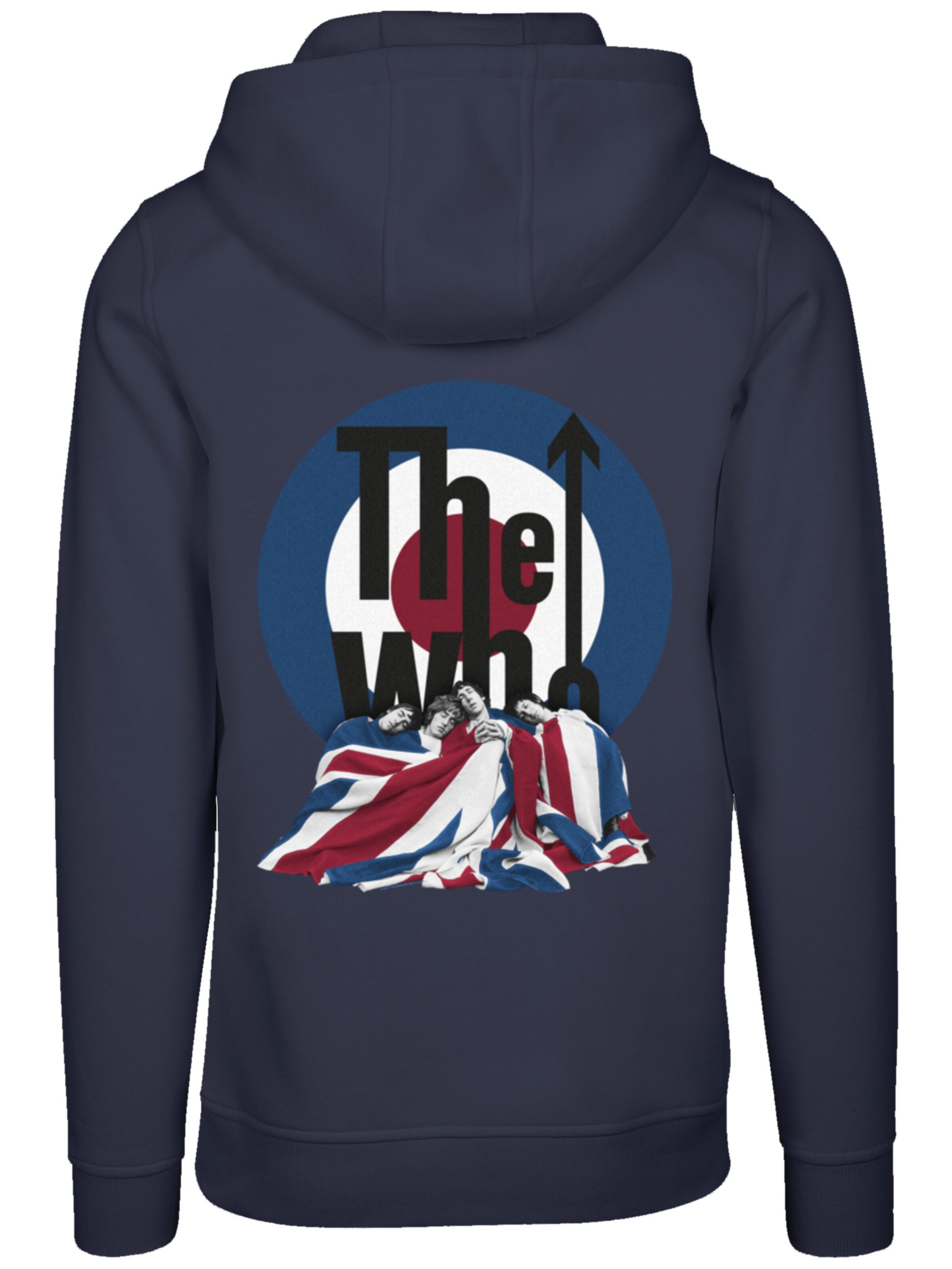 F4NT4STIC Sweatshirt 'The Who Flag Blanket' in Blau: Vorderseite
