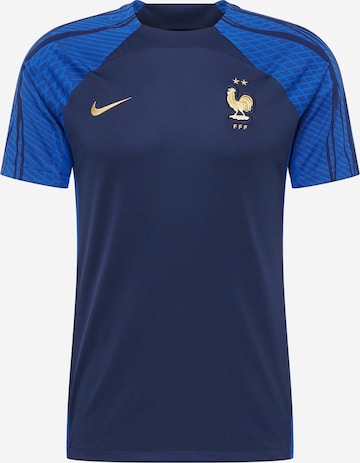 zils NIKE Sportiska stila krekls 'Frankreich': no priekšpuses