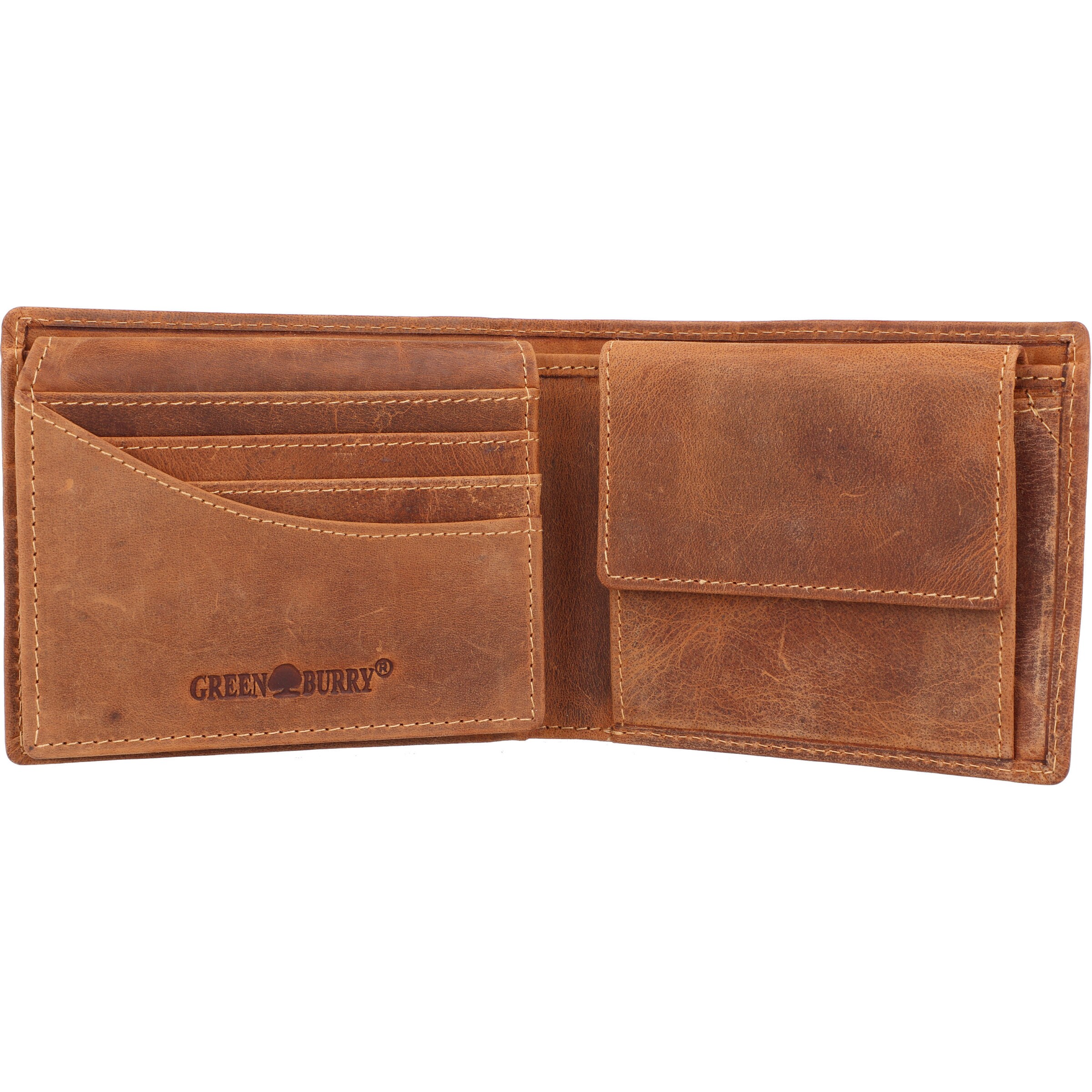 GREENBURRY Portemonnee in Bruin