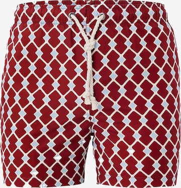 Gassa d'Amante Zwemshorts 'Portofino' in Rood: voorkant