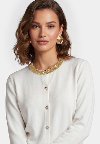 Cardigan faina en blanc