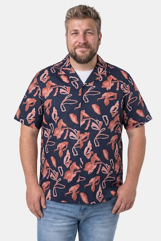 Men Plus Regular Fit Hemd in Blau