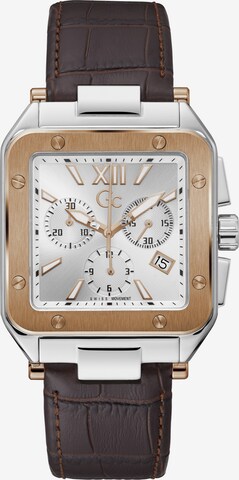 Gc Analog Watch 'Couture Square' in Brown: front