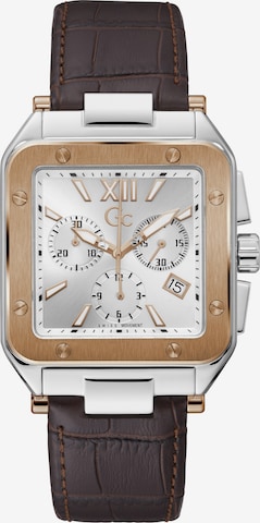 Gc Analog Watch 'Couture Square' in Brown: front