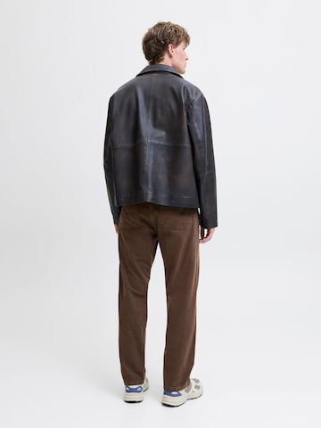 JACK & JONES Loose fit Jeans 'EDDIE' in Brown