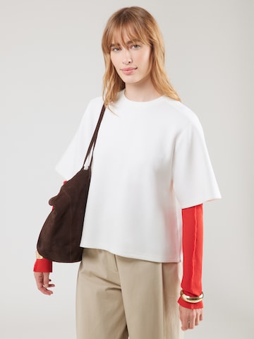 MSCH COPENHAGEN Sweatshirt 'Maelee Ima' in White: front