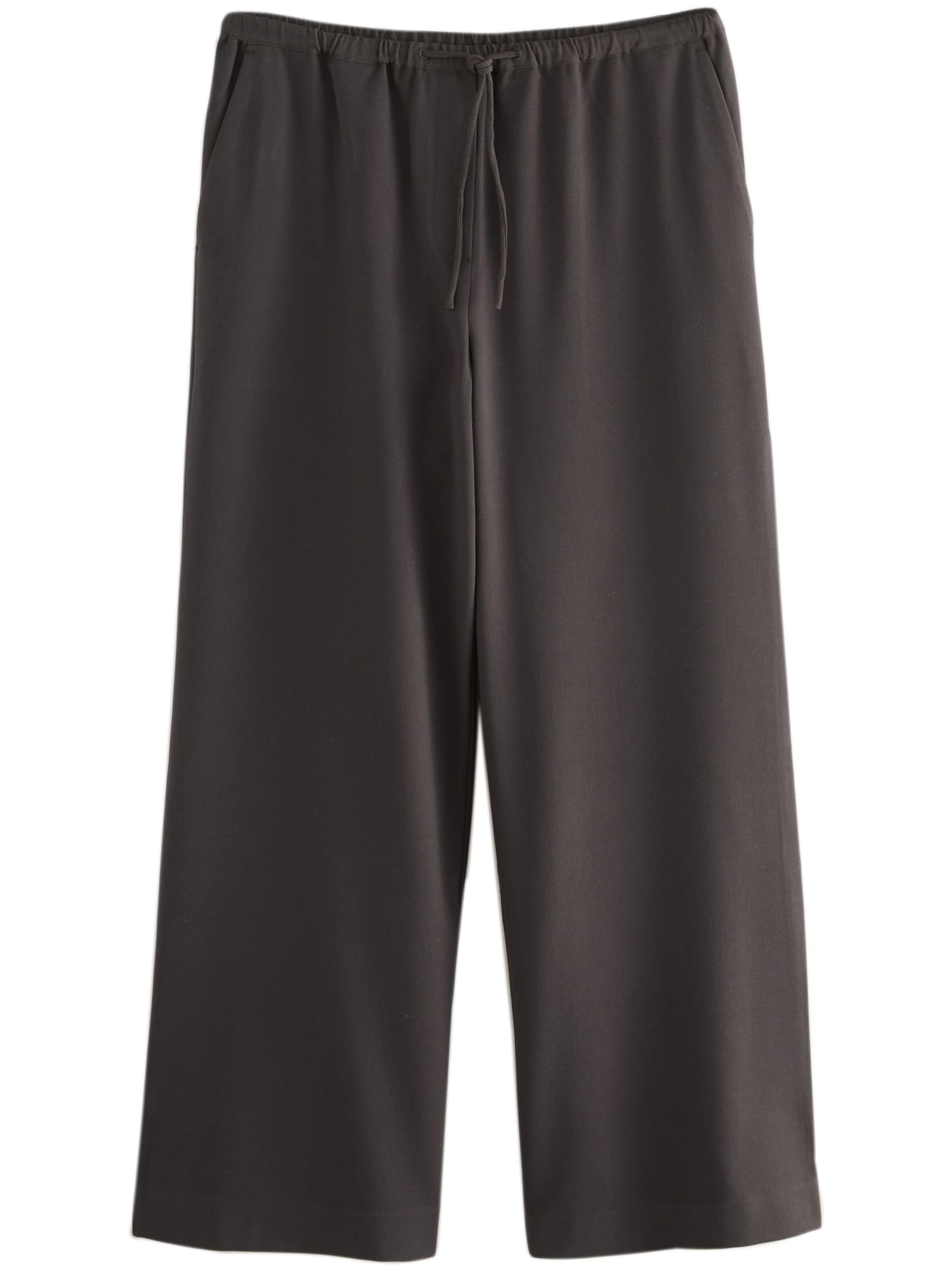 Next Wide leg Trousers in Brown: front