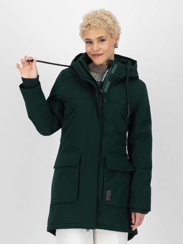 Parka invernale 'CharlizeAK' di Alife and Kickin in verde: frontale