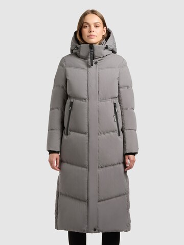 khujo Winter Coat in Grey: front
