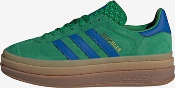 ADIDAS ORIGINALS Ниски маратонки 'Gazelle Bold' в зелено: отпред