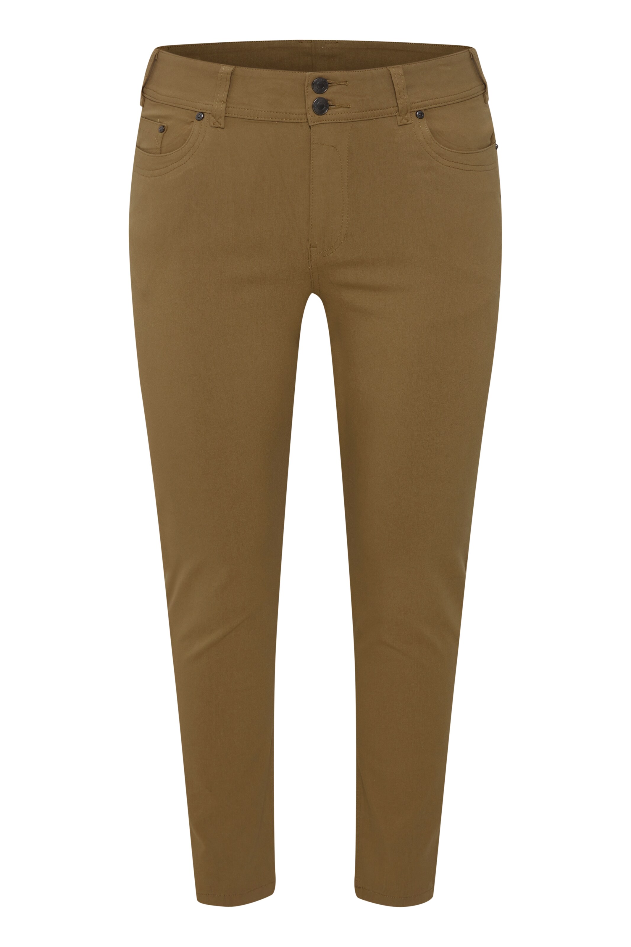 Fransa Curve Skinny Trousers 'FBZalin' in Green: front
