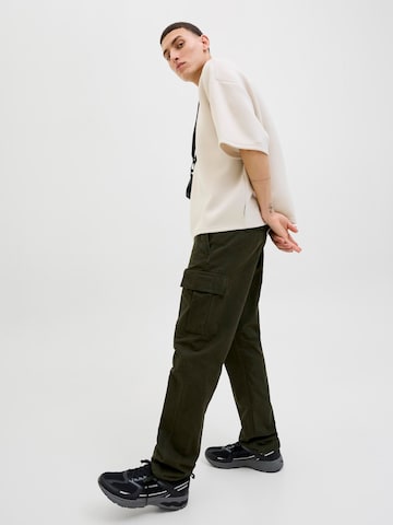 Loosefit Pantalon cargo JACK & JONES en vert