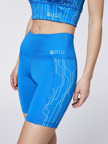 Jette Sport Skinny Shorts in Blau