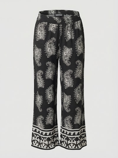 KOROSHI Pantalon en noir / blanc, Vue avec produit