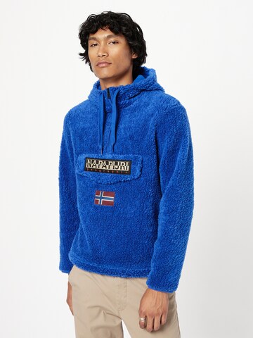 NAPAPIJRI Sweatshirt 'BURGEE' in Blauw: voorkant